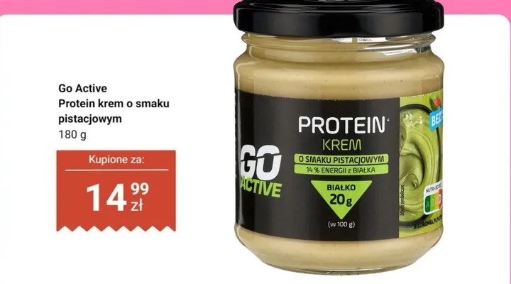 Krem o smaku pistacjowym Protein promocja w Biedronka