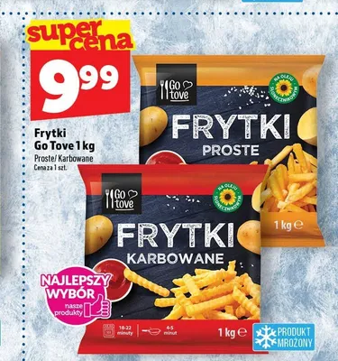 Frytki karbowane Go Tove promocja w TOPAZ