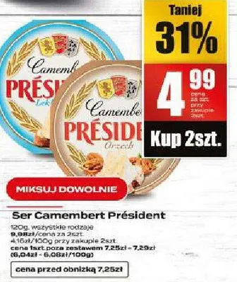 Ser camembert président promocja w Supeco