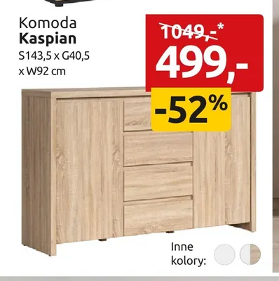Komoda Kaspian promocja w Black Red White