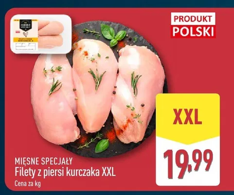 Filety z piersi kurczaka xxl promocja w Aldi