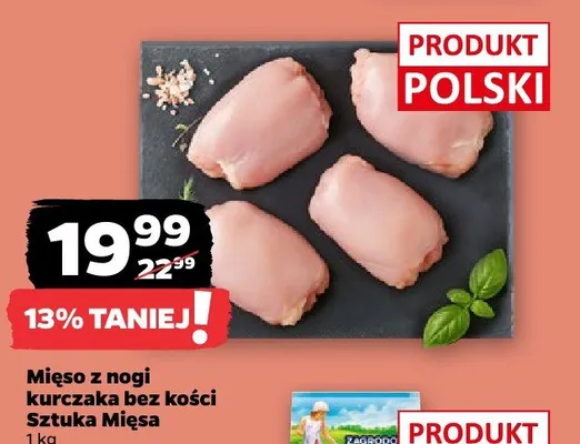 Mięso z nogi kurczaka bez kości promocja w Netto