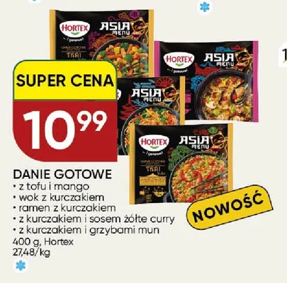 Danie gotowe z kurczakiem i sosem żółte curry Hortex promocja w Chata Polska