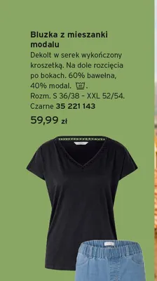 Bluzka z mieszanki modalu promocja w Tchibo