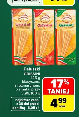 Paluszki Grissini z rozmarynem Pangiorno promocja w Carrefour