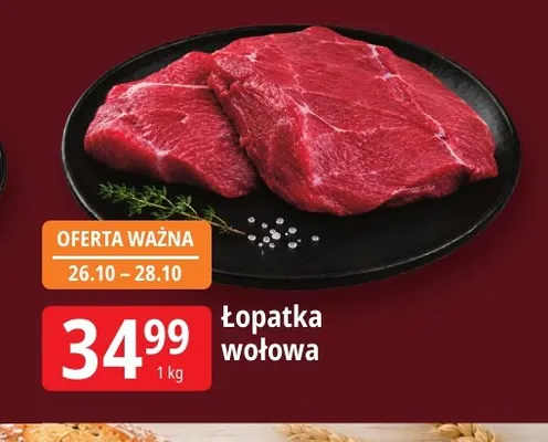 Łopatka wołowa promocja w Leclerc