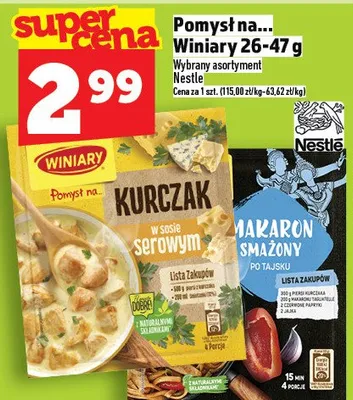 Pomysł na... Winiary Kurczak, Makaron po talsku promocja w TOPAZ