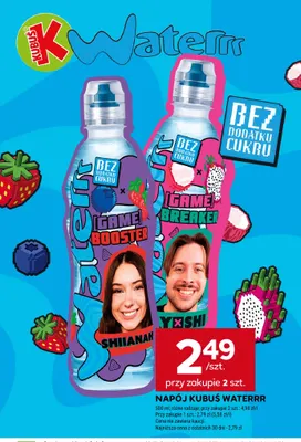 Napój Kubuś Waterrr Game Breaker promocja w Stokrotka