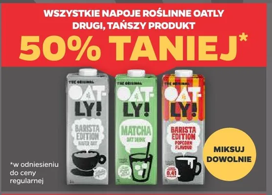 Napój roślinny Oatly Matcha promocja w Netto