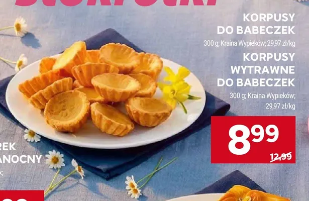 Korpusy do babeczek promocja w Stokrotka
