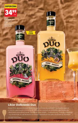 Likier Dalkowski Duo truskawka-śmietanka promocja w Biedronka