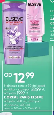 Odżywka do włosów L'Oréal Paris Elseve Glycolic Gloss promocja w Super-Pharm
