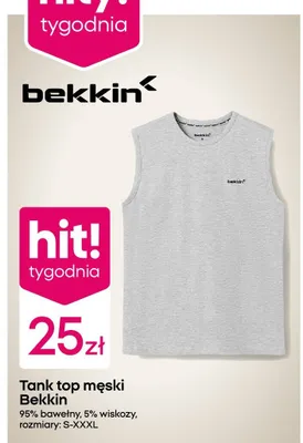 Tank top męski promocja w Pepco