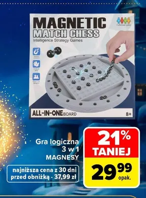 Gra logiczna 3 w 1 Magnesy promocja w Carrefour