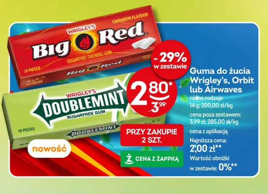 Guma do żucia Airwaves promocja w Żabka