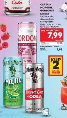 Koktajl Captain Morgan Mojito promocja w Kaufland