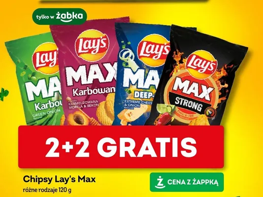 Chipsy Lay's Max Karbowan Green Onion promocja w Żabka