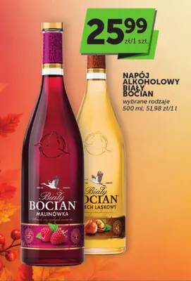 Napój alkoholowy Biały Bocian malinówka promocja w ABC