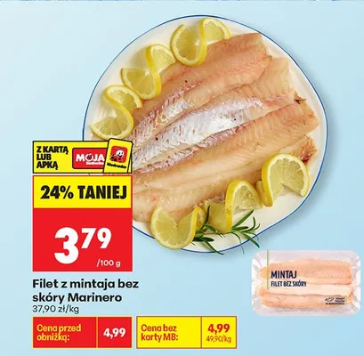 Filet z mintaja bez skóry promocja w Biedronka
