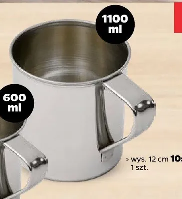 Kubek nierdzewny 1100 ml promocja w Netto
