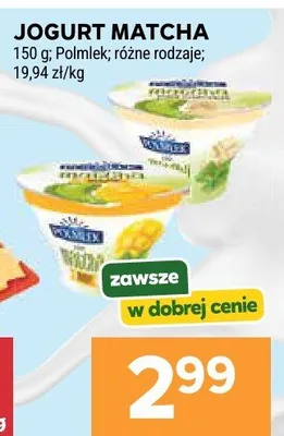 Jogurt matcha promocja w Stokrotka