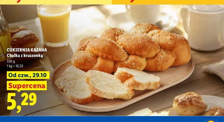 Chałka z kruszonką Cukiernia Kazana promocja w Lidl