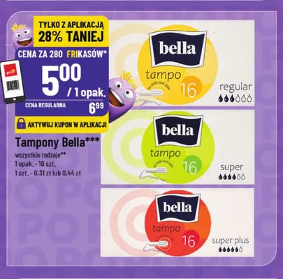 Tampony Bella super plus promocja w POLOmarket