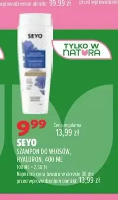 Szampon do włosów Hyaluron Seyo promocja w Drogerie Natura