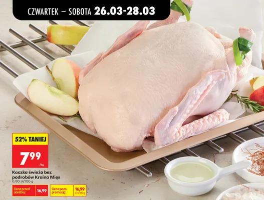 Kaczka świeża bez podrobów promocja w Biedronka