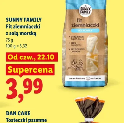 Fit ziemniaczki z solą morską Sunny Family promocja w Lidl