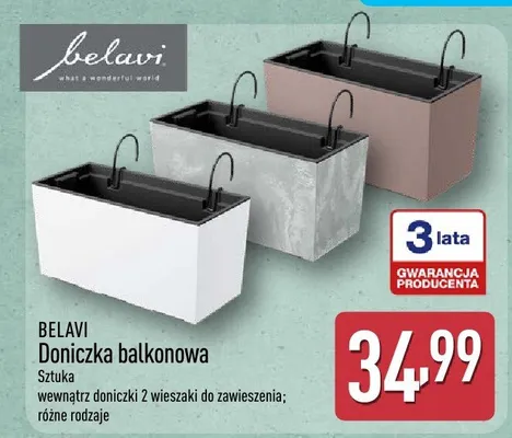 Doniczka balkonowa Belavi promocja w Aldi