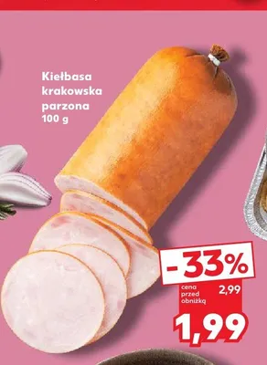 Kiełbasa krakowska parzona promocja w Kaufland