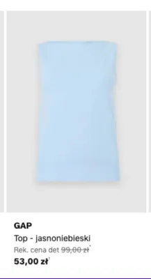 Top GAP jasnoniebieski promocja w Lounge by Zalando