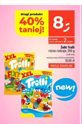 Żelki Trolli Fun XXL promocja w Dealz