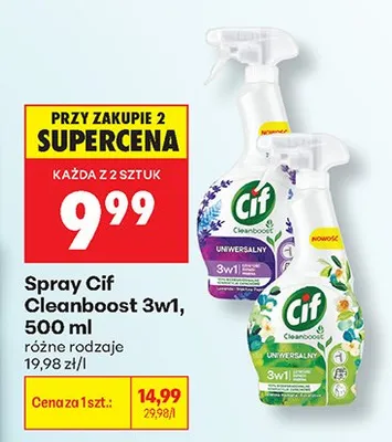 Spray Cif Cleanboost 3w1 promocja w Biedronka
