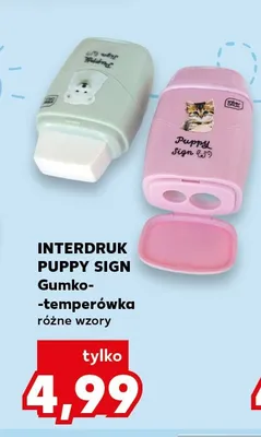 Gumko-temperówka Interdruk Puppy Sign promocja w Kaufland