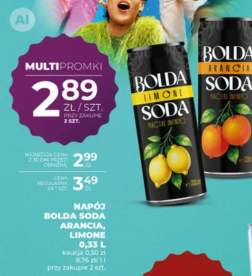 Napój Bolda Soda Limone promocja w Duży Ben