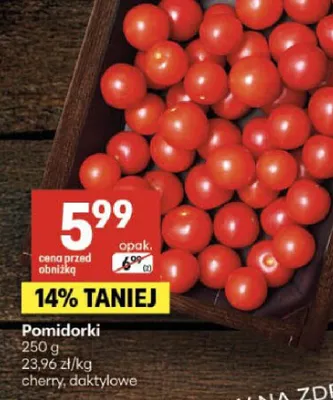 Pomidorki cherry, daktylowe promocja w Delikatesy Centrum