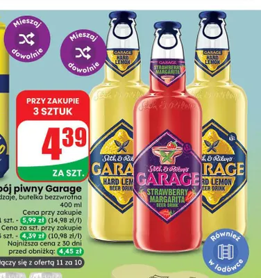 Napój piwny Garage Strawberry Margarita promocja w Dino