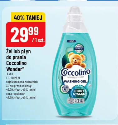 Płyn do prania Coccolino Wonder promocja w POLOmarket