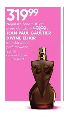 Woda perfumowana damska Jean Paul Gaultier Divine Elixir promocja w Super-Pharm