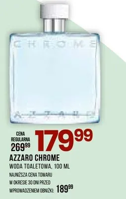 Woda toaletowa Azzaro Chrome promocja w Drogerie Natura