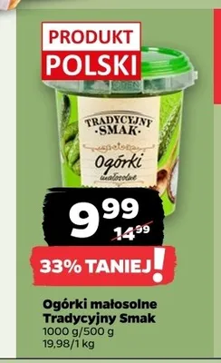 Ogórki małosolne Tradycyjny Smak promocja w Netto
