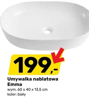 Umywalka nablatowa Emma promocja w Bricomarche