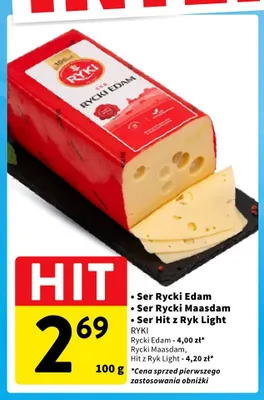 Ser Hit z Ryk Light Ryki promocja w Intermarche