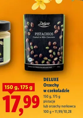 Orzechy w czekoladzie pistacje lub orzechy nerkowca promocja w Lidl