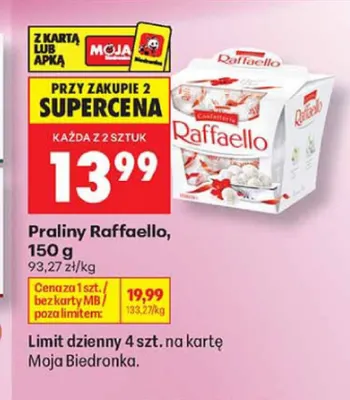 Praliny Raffaello promocja w Biedronka