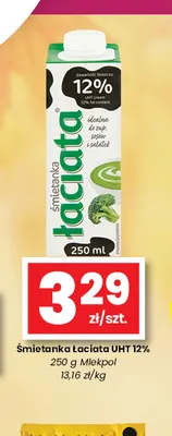 Śmietanka Łaciata UHT 12% promocja w emma MARKET