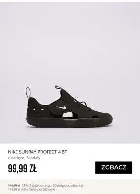 Sandały dziecięce Nike Sunray Protect 4 BT promocja w Sizeer