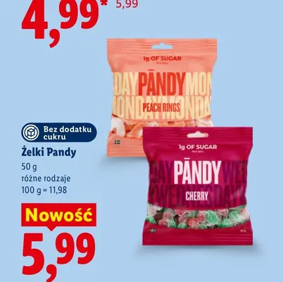Żelki Cherry Pändy promocja w Lidl